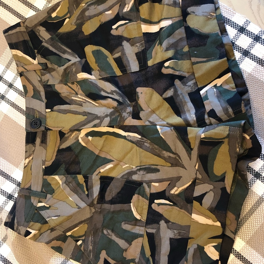 Camo inspired printed shorts